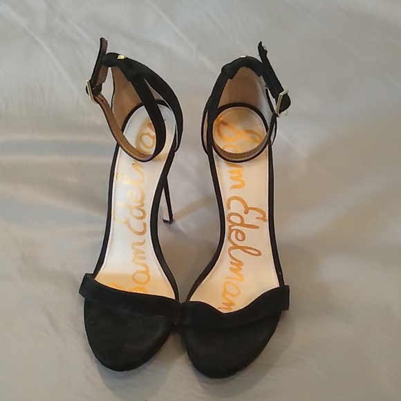 Sam Edelman Shoes - Sam Edelman black suede Eleanor ankle strap sandal